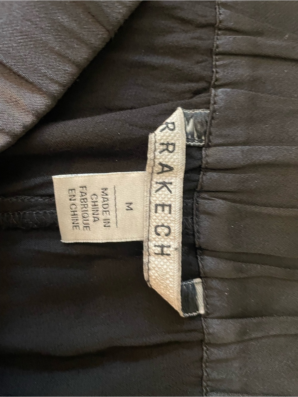 Marrakech Angelique Women's Black Cupro Wide-Leg Pants M Zip Waist - Picture 8 of 10